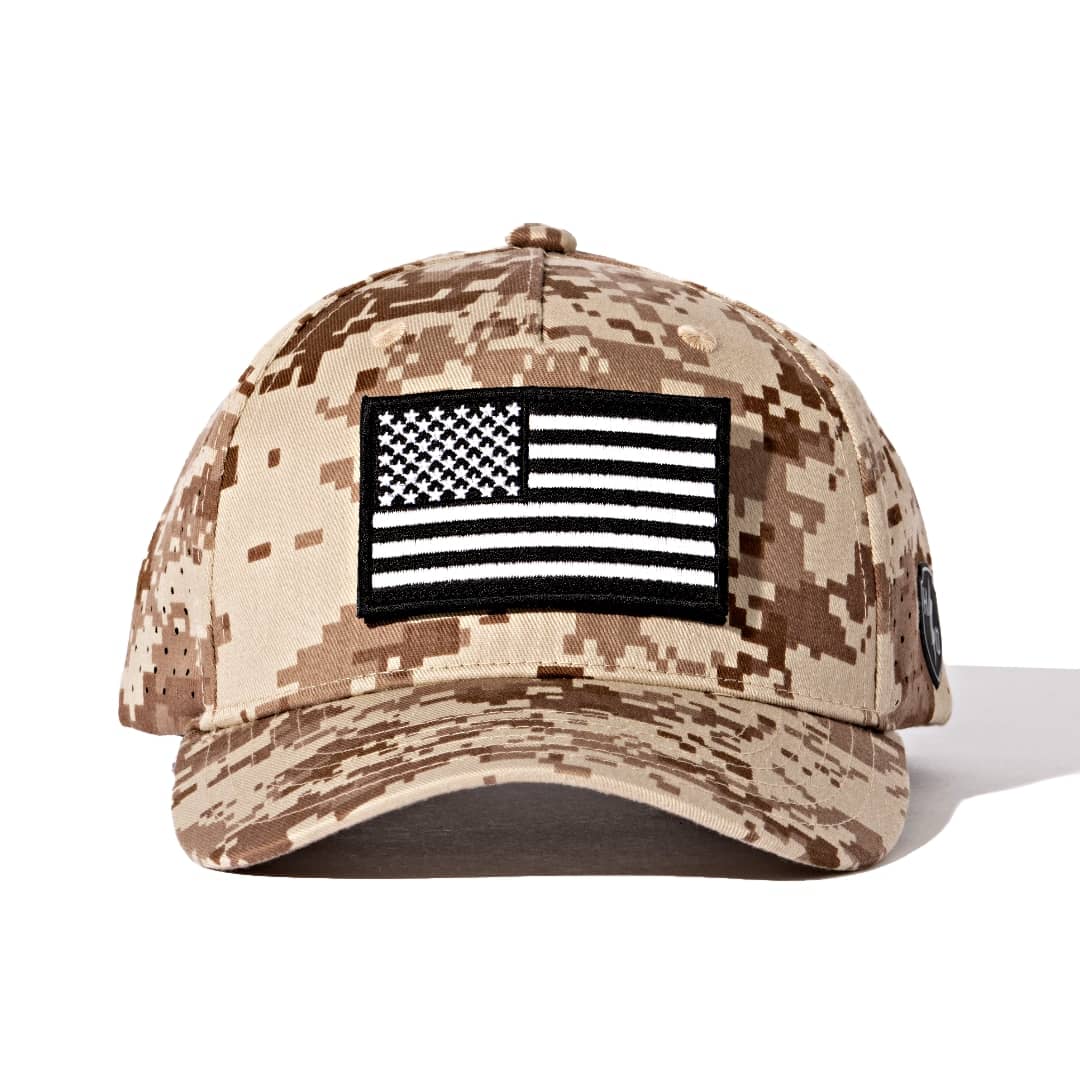 DELTA - BLACK AND WHITE USA FLAG
