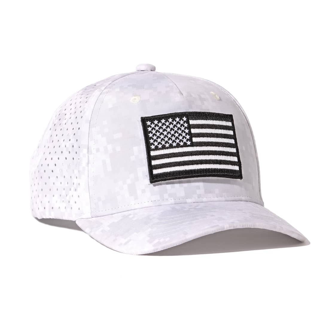 Honor And Oath digital camouflage baseball cap with American flag patch 