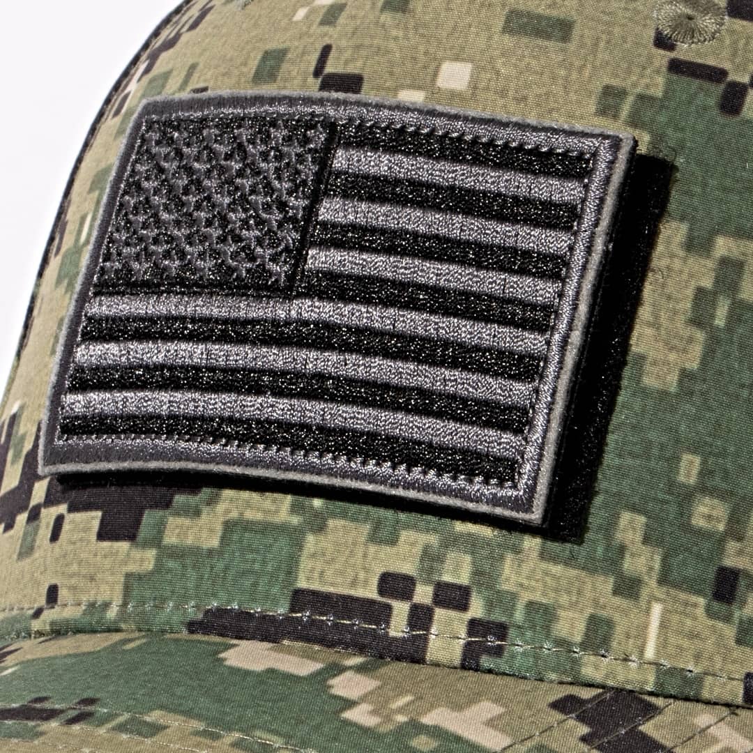 NEPTUNE - BLACK AND GREY USA FLAG
