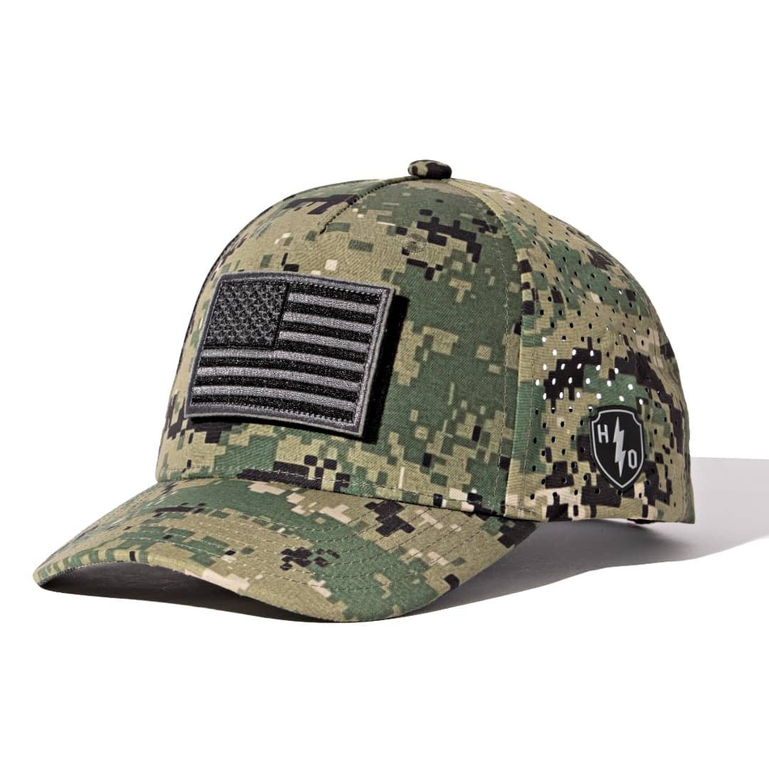 NEPTUNE - BLACK AND GREY USA FLAG