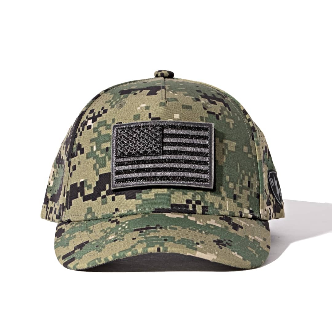 NEPTUNE - BLACK AND GREY USA FLAG