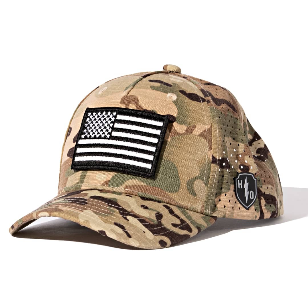 OMEGA - BLACK AND WHITE USA FLAG